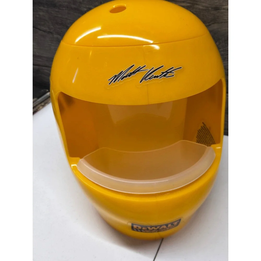 NASCAR Matt Kenseth 17 DeWalt Racing Helmet Snack Bowl Ice Bucket Yellow Plastic
